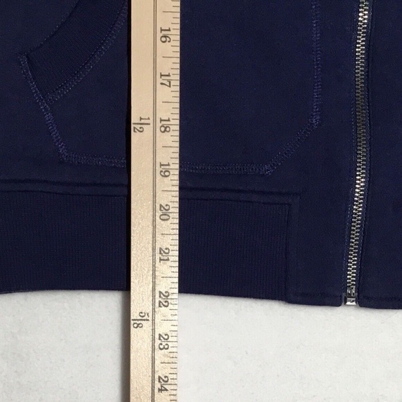 Vineyard Vines Women's Small Deep Blue Crop Bomber Jacket - Picture 4 of 9